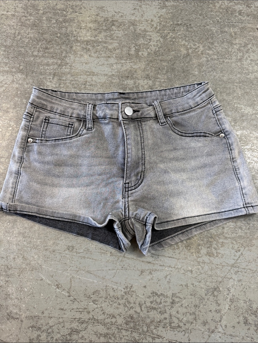 $ Clearance Sale $ SHEIN Gray Washed Denim Shorts